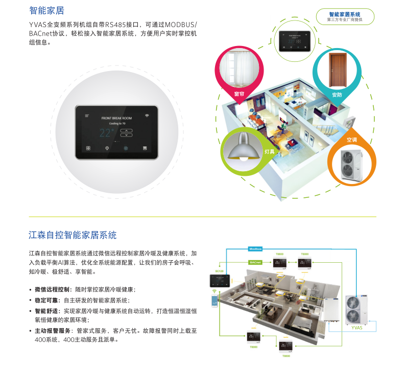 YVAS超低溫全變頻風冷冷水/熱泵機組